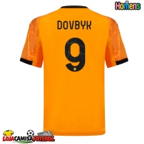 Camisa de Futebol AS Roma Artem Dovbyk #9 Equipamento Secundário 2025-26 Manga Curta